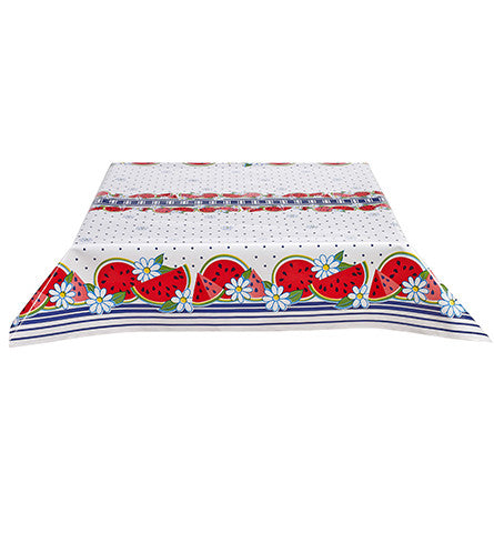 Watermelon Navy Oilcloth Tablecloth