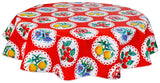 Freckled Sage Round tablecloth Red Doily 2