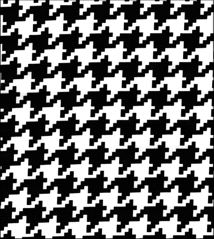 FreckledSage.com Black Houndstooth Swatch
