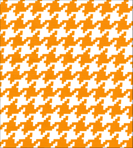 FreckledSage.com Orange Houndstooth Swatch