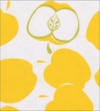 Round Oilcloth Tablecloths in Mod Apple Yellow