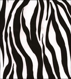 Round Oilcloth Tablecloth in Zebra