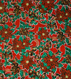 Freckled Sage Oilcloth Christmas Holly Red swatch